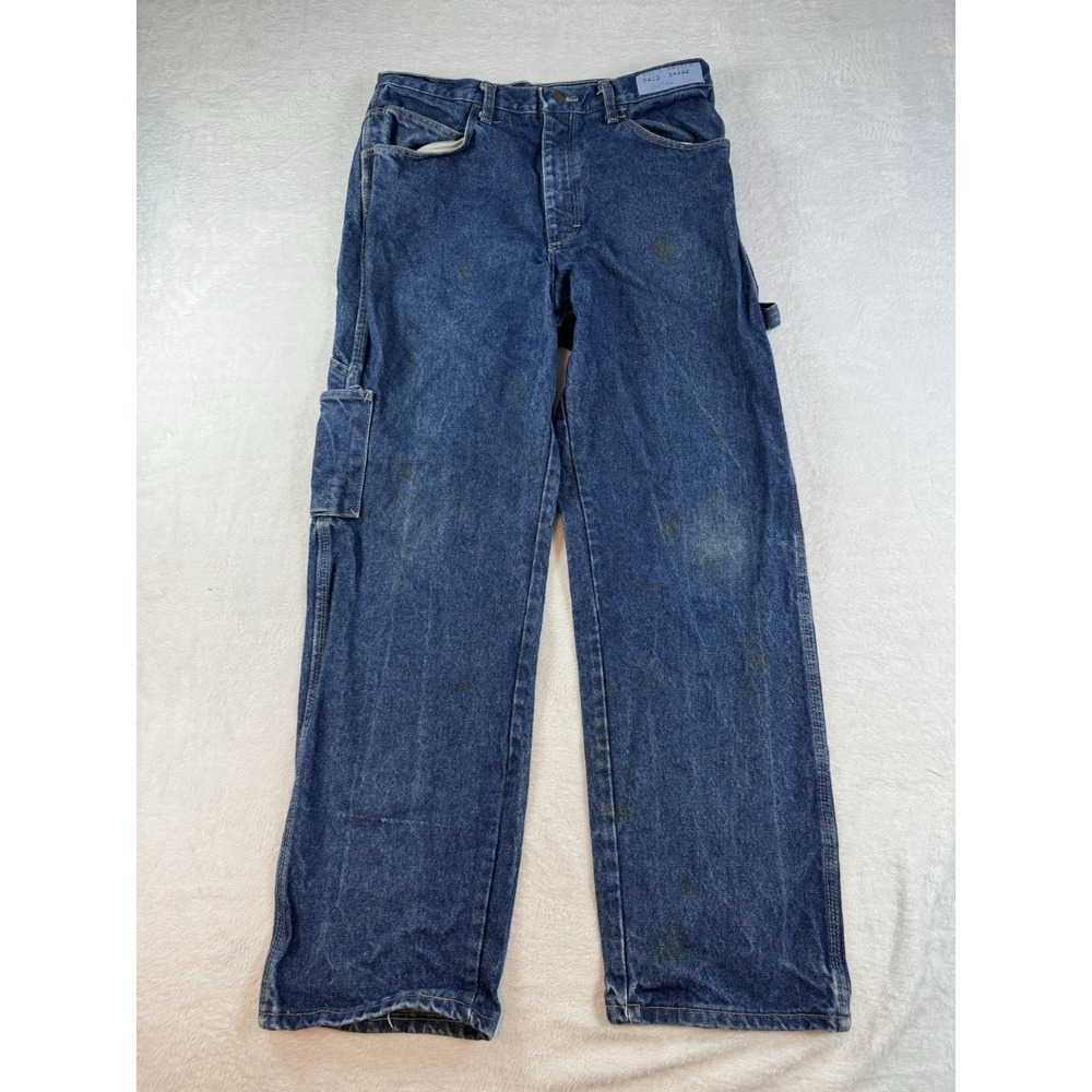 Bulwark Carpenter Jeans Mens 34x3‎ Cotton Hammer Loop Flame Resistant Utility